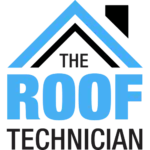 a blue and black logo
