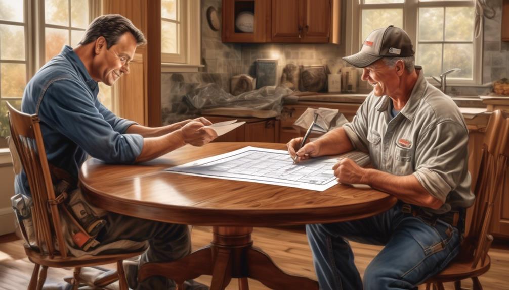 contract signing and work scheduling