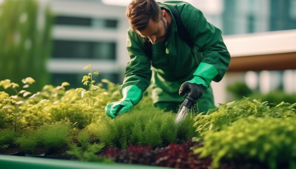 green roof maintenance details