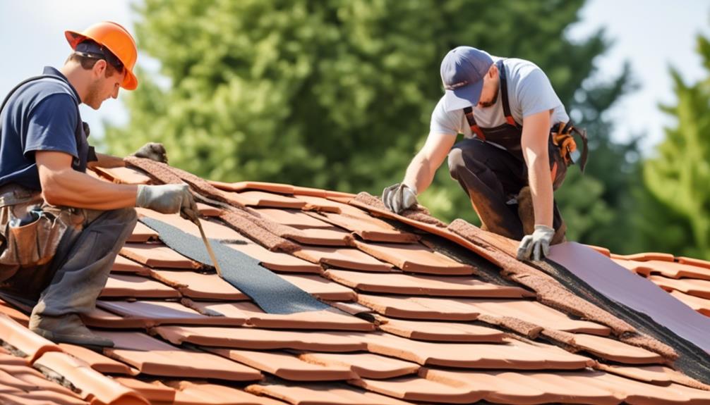inspecting and repairing roof