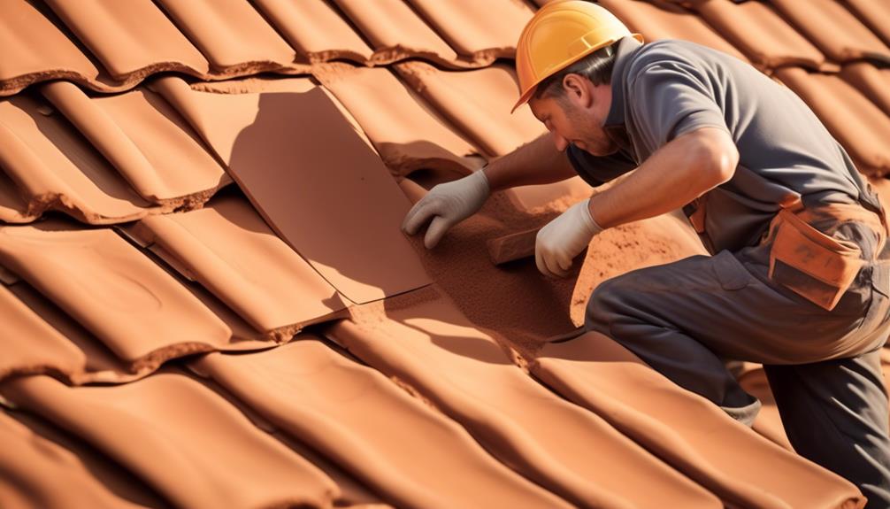 installing clay roof tiles