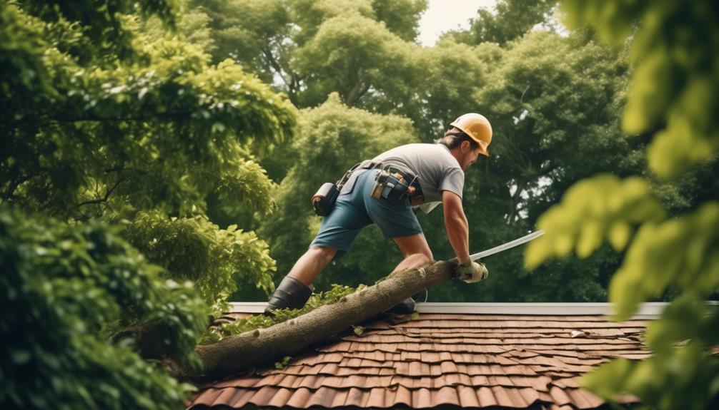 Why Is a Roof Maintenance Checklist Essential for Homeowners? prune protruding tree limbs