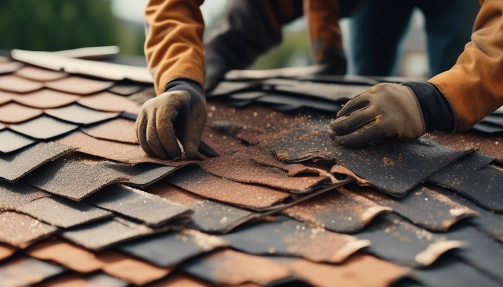 replacing worn out roof materials