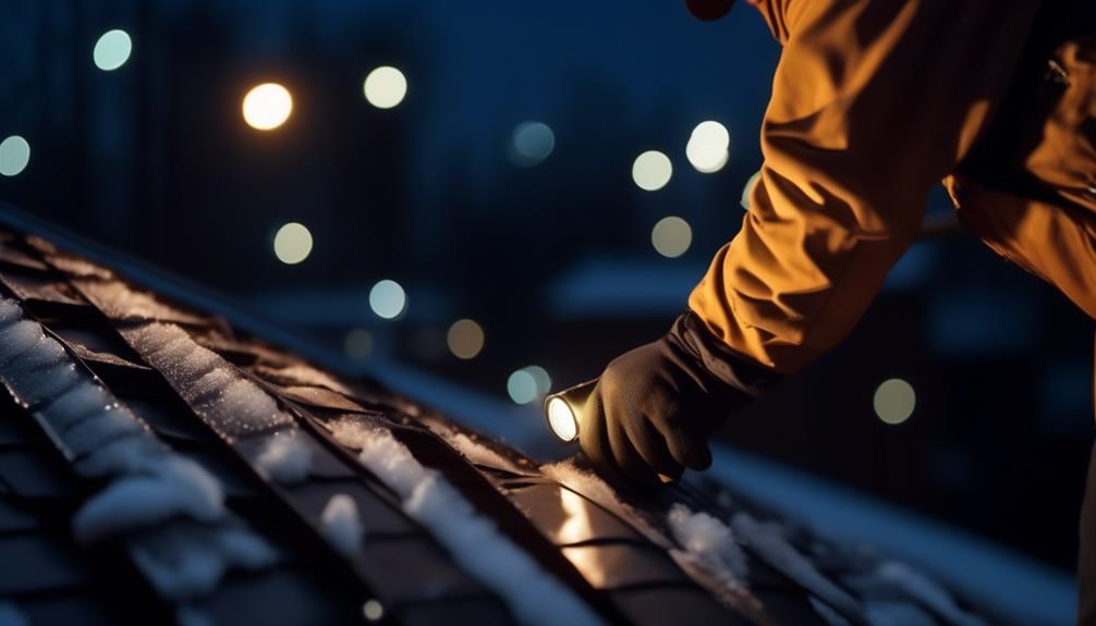 roof leak inspection needed