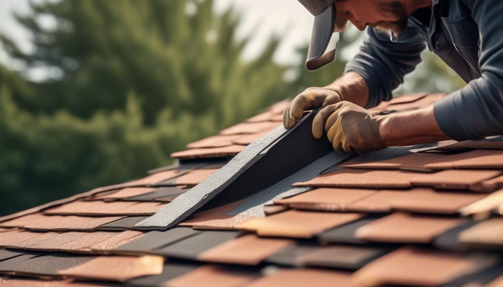 roofing ridge cap installation