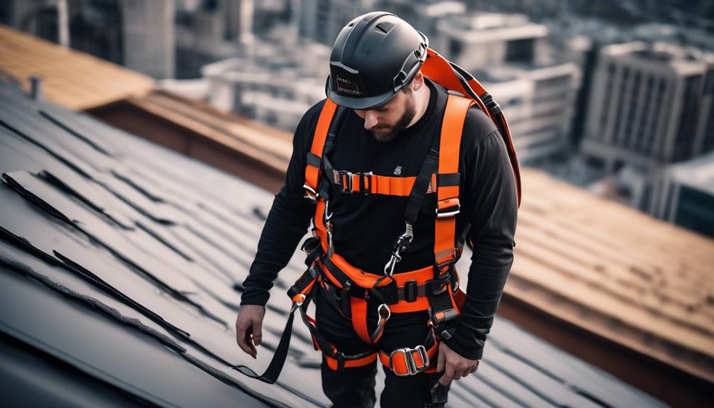 safe and secure roof harness