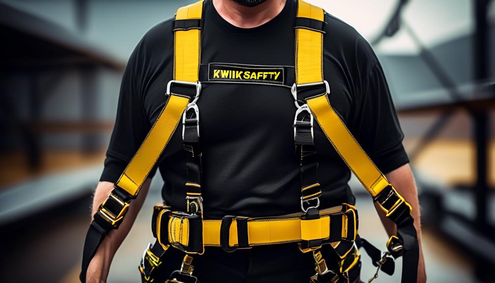 safety harness for roof
