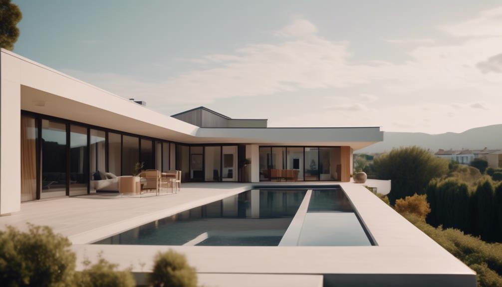 designing modern buildings with flat roofs