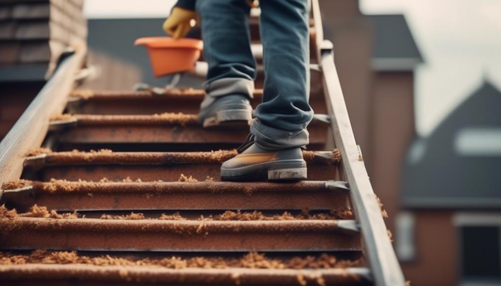 6 Best Practices for Safe Gutter Cleaning on Roofs foot and balance maintenance
