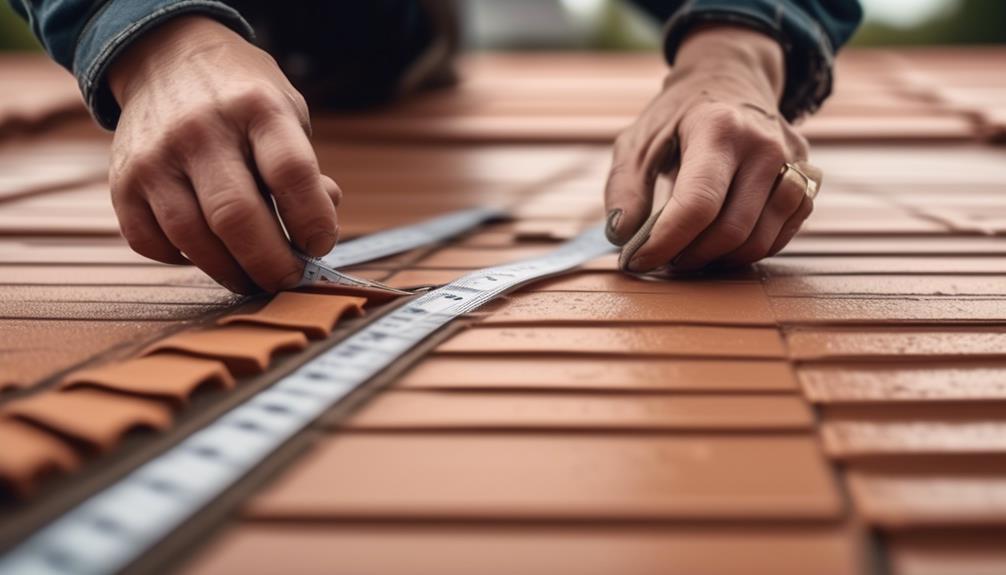 measuring your roof for clay tile
