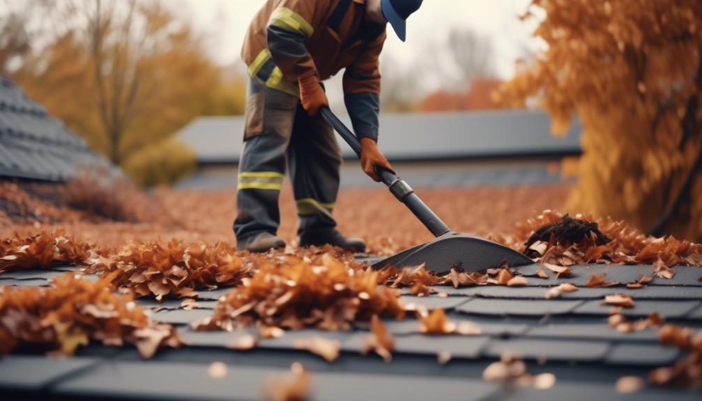 Top 3 Maintenance Tips for Commercial Roofing removing debris and cleaning