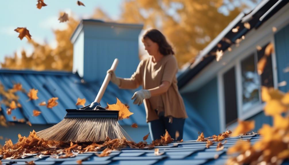 removing scattered rubble and trash