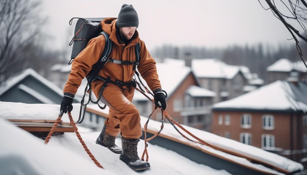 9 Best Practices for Winter Roof Maintenance Safety watch your step carefully