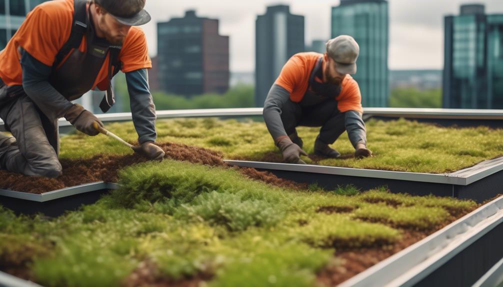 steps for green roof installation