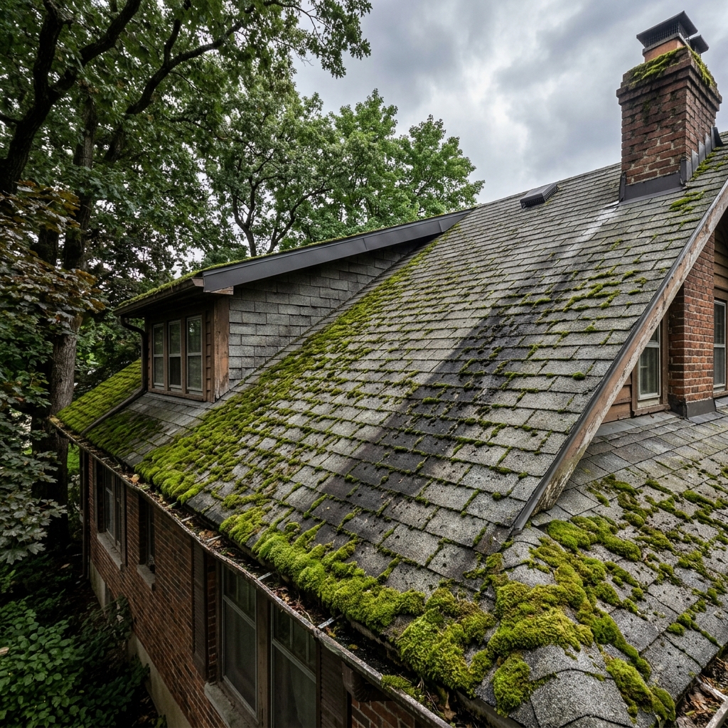Roof Moss and Algae Removal in Toronto: Safe Methods, Prevention and Why Pressure Washing Ruins Shingles