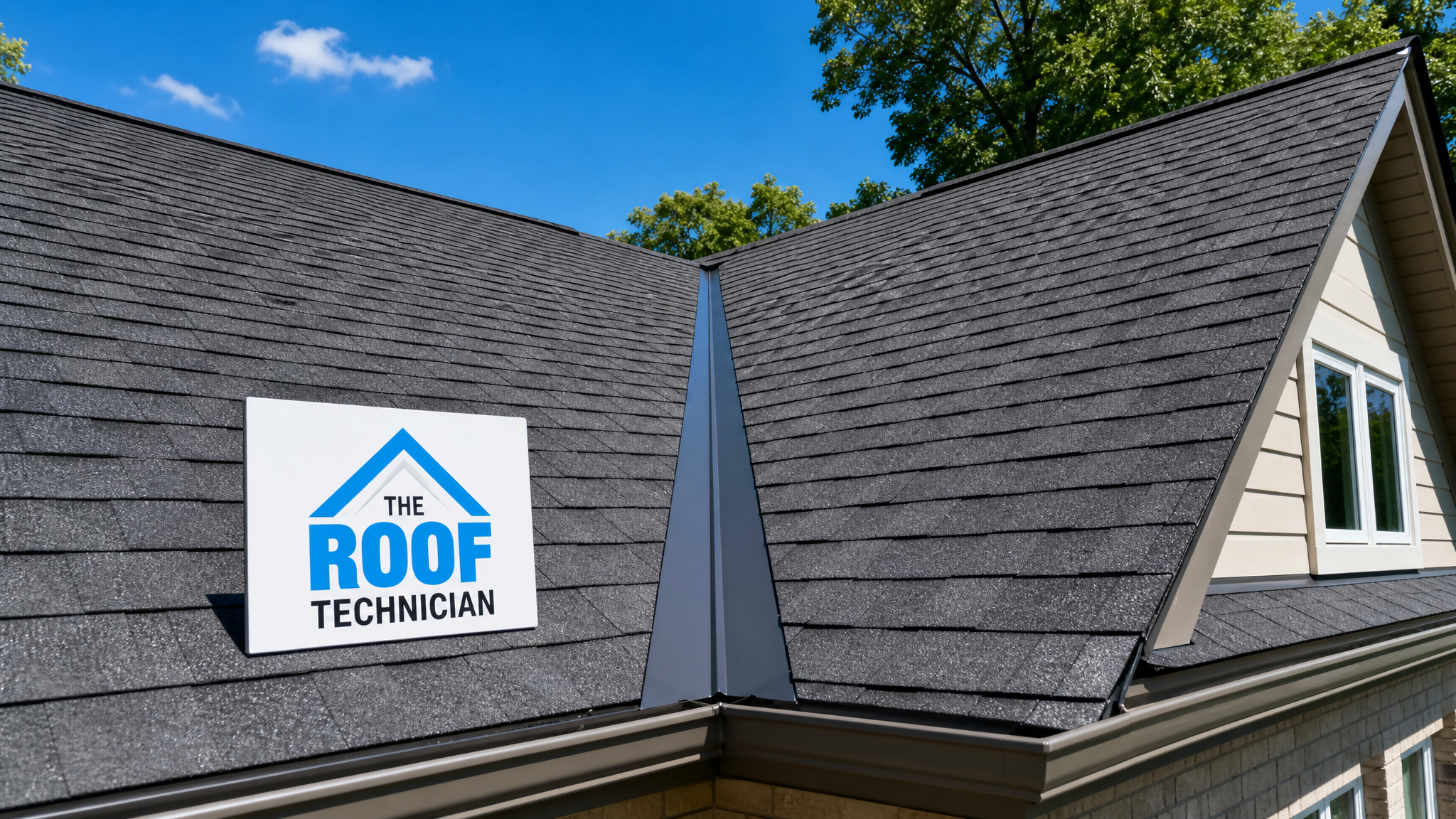 Roof valley repair on a Toronto home where two asphalt shingle slopes meet and channel rainwater