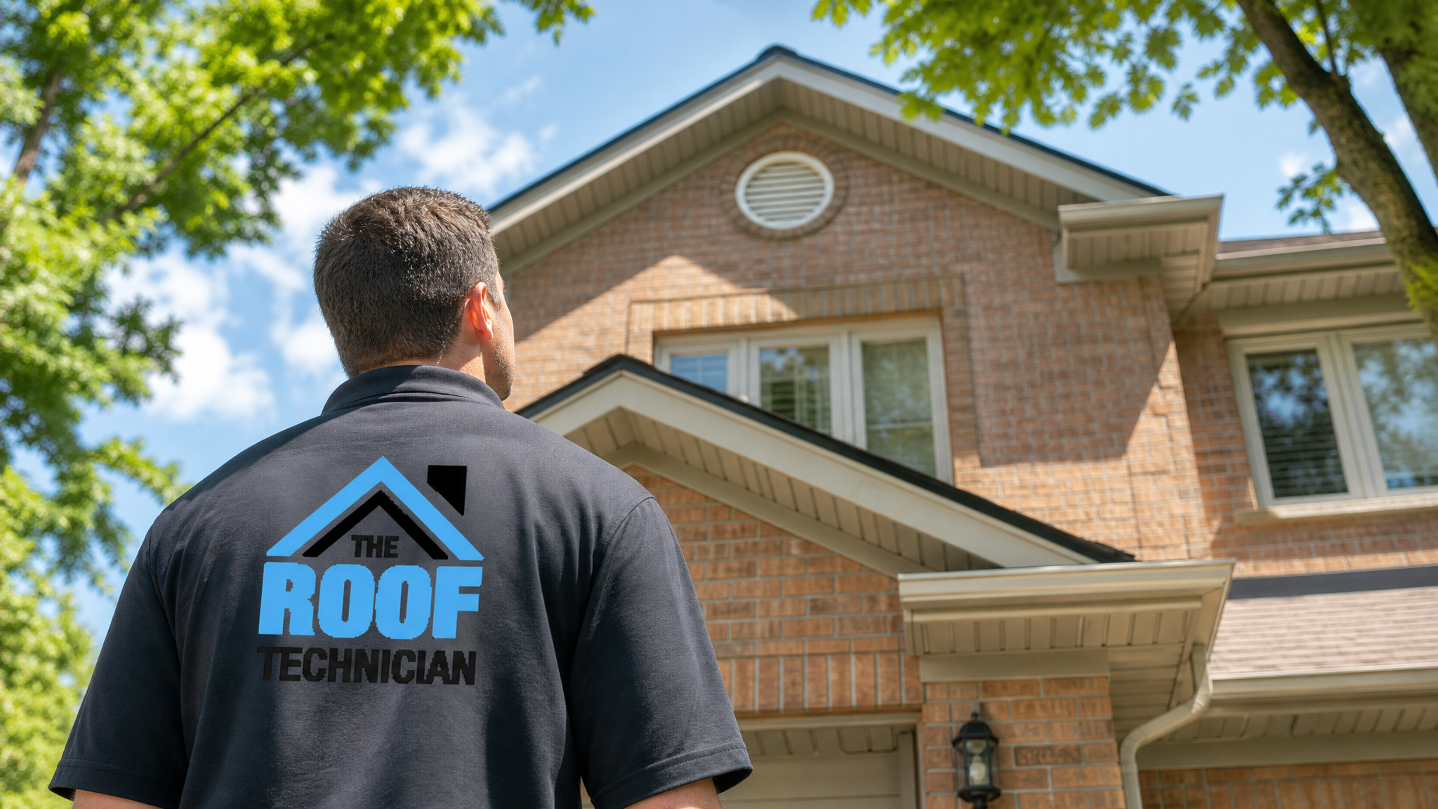 Suburban Toronto home roofline showing pest roof damage entry points at the soffit and eaves