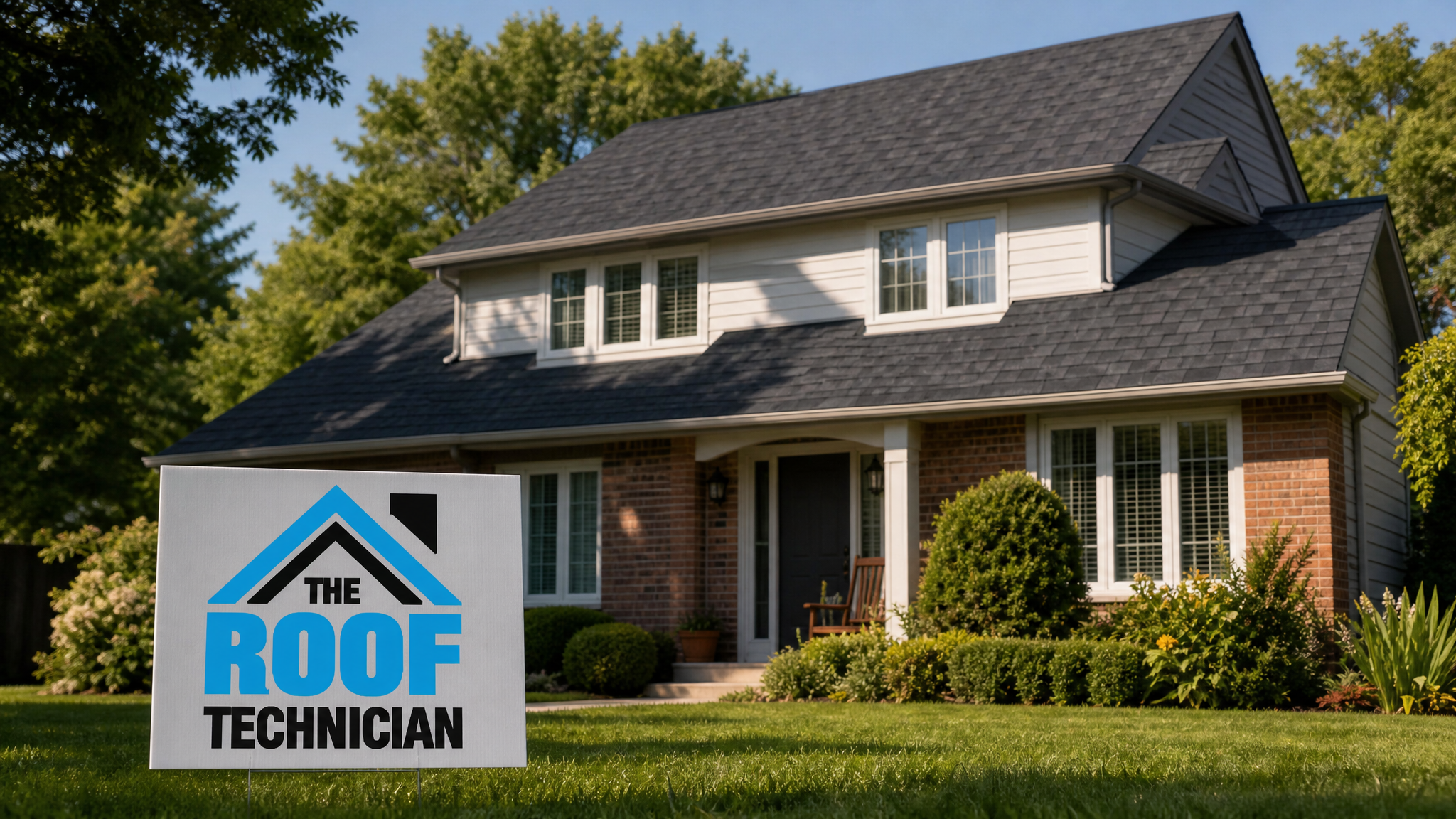 Completed architectural shingle roof on a Toronto home in summer daylight for a gaf vs iko shingles toronto comparison