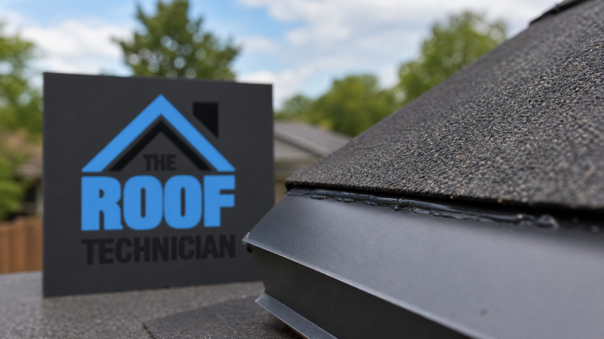 Close-up of storm-damaged shingle and flashing detail from summer storm roof damage Toronto repair