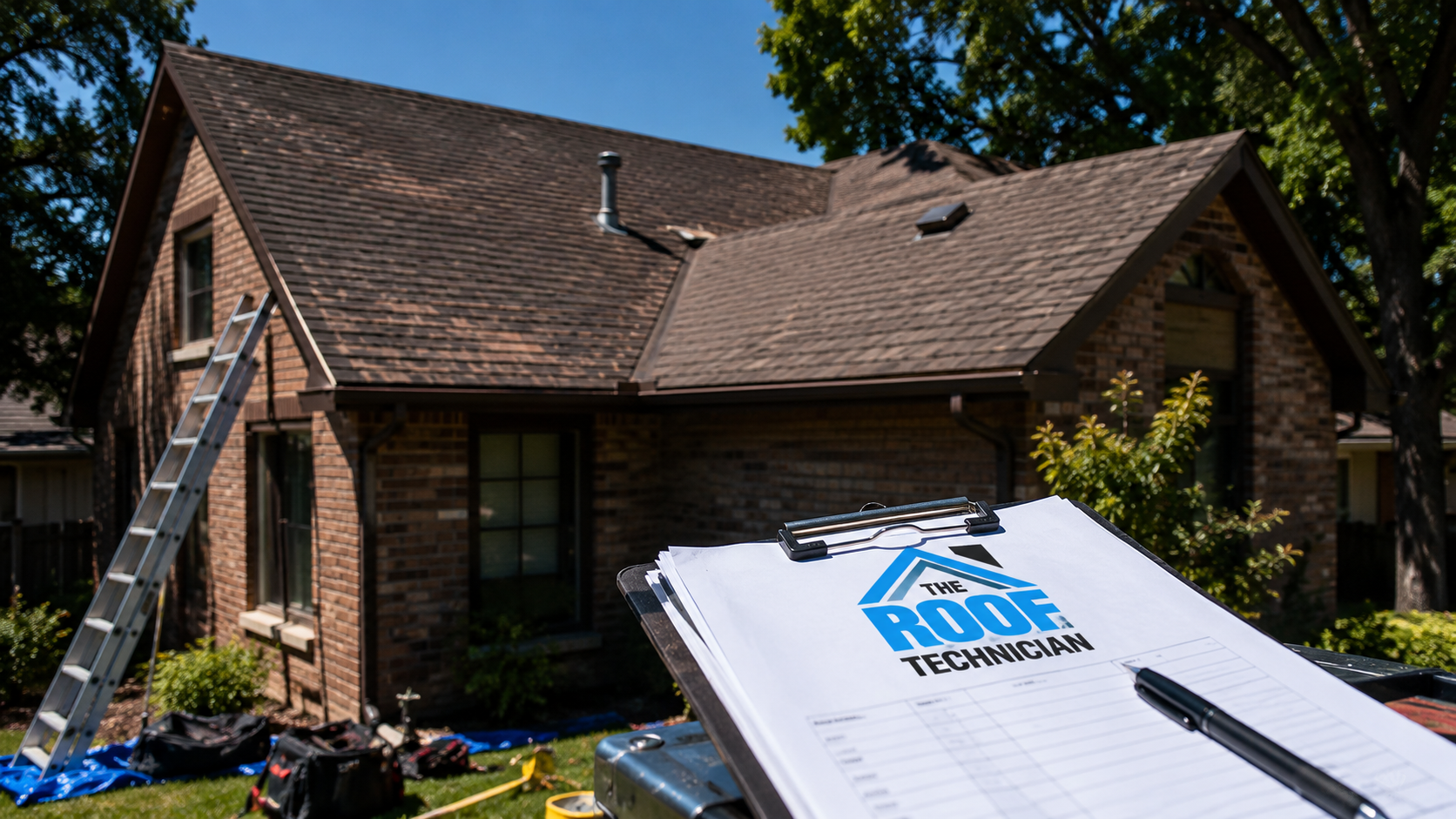 Asphalt shingle roof on a Mississauga suburban home showing wear that signals the need for roof repair
