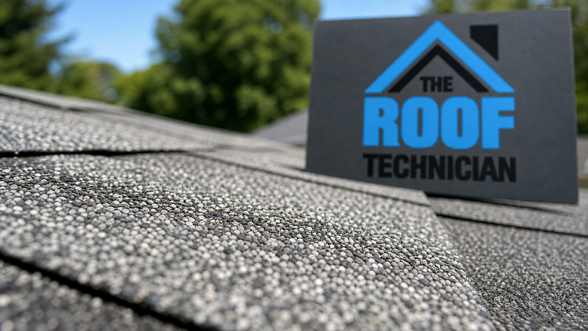Close-up of reflective shingle granules used in cool roof reflective shingle technology showing the ceramic coating texture