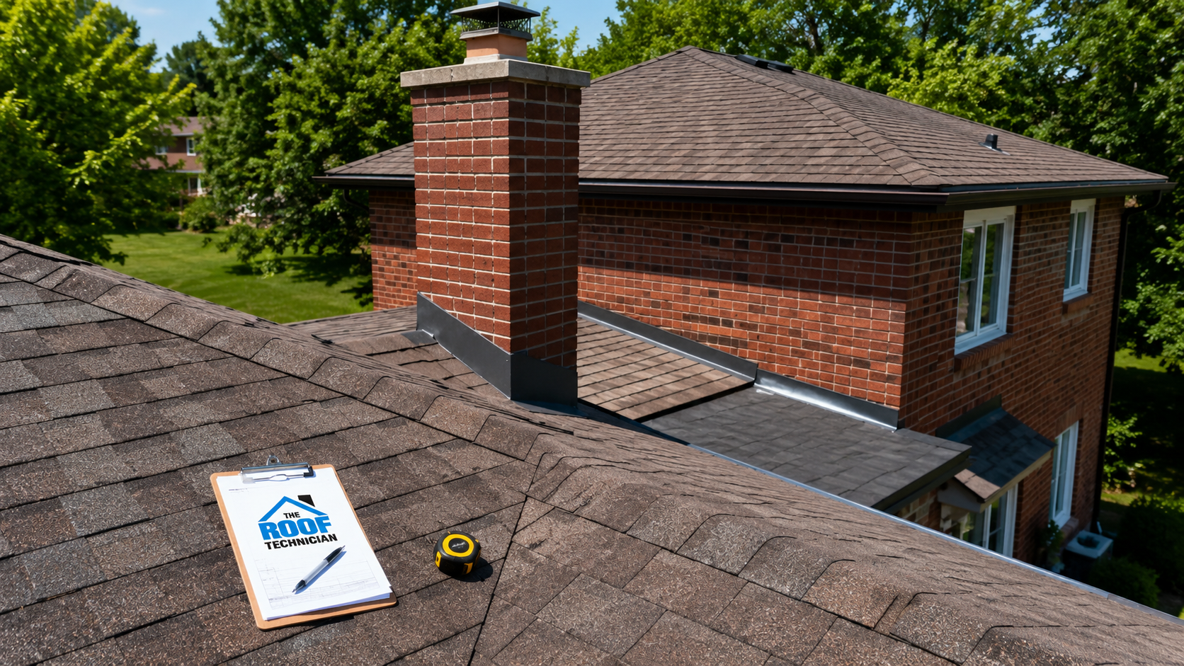 Suburban North York style home with asphalt shingle roof needing roof repair in North York