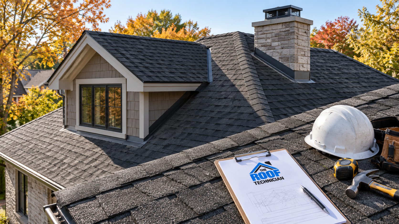 Suburban roofline with valleys and dormers of the kind a roof inspection Brampton homeowners book examines closely
